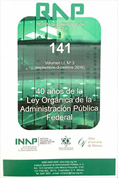 40 AÑOS DE LA LEY ORGÁNICA DE LA ADMINISTRACIÓN PÚBLICA FEDERAL. INAP.