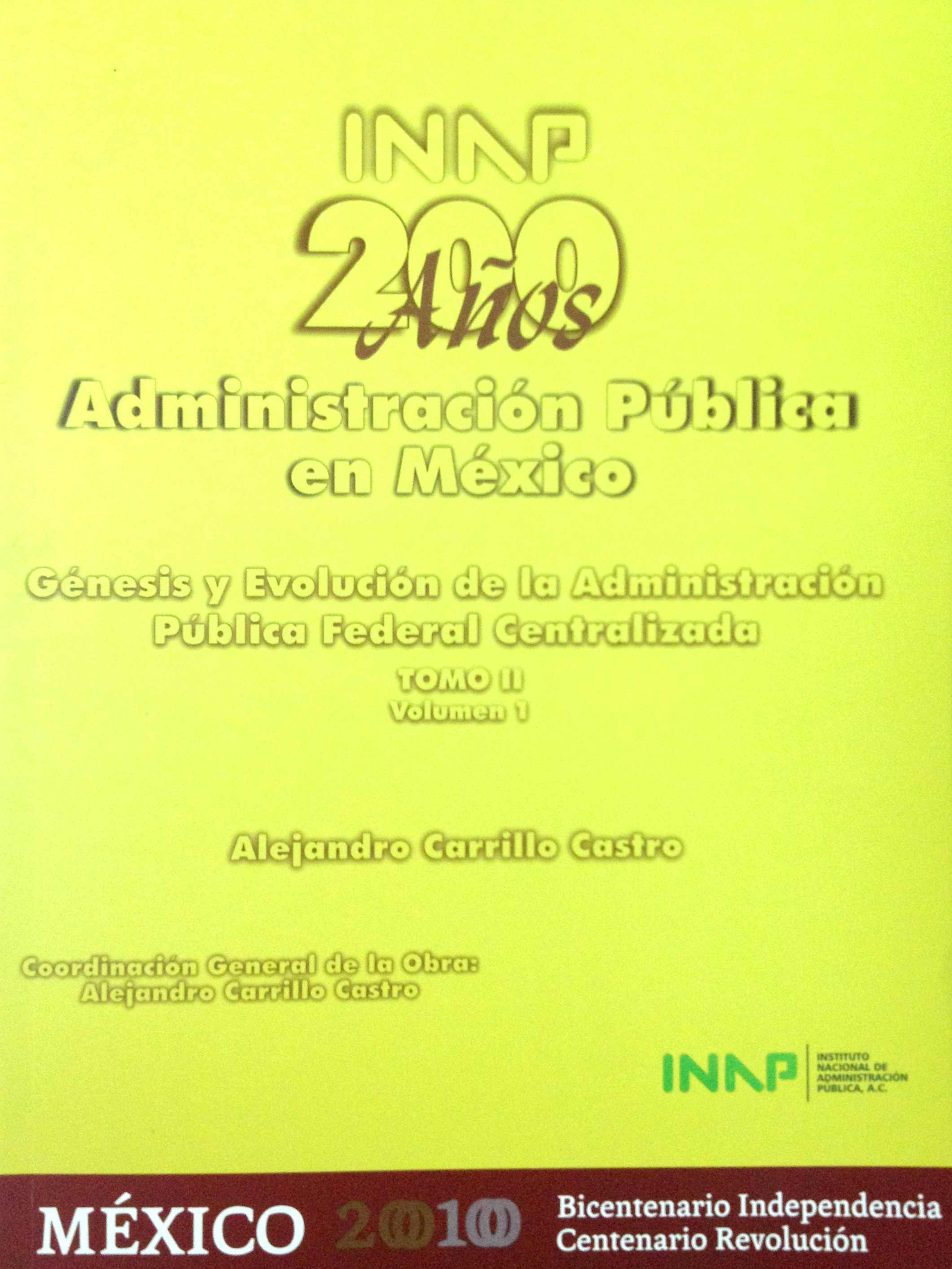 Presentación en el INAP de la obra 200 años de Administración Pública en México